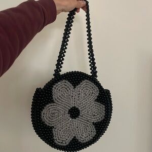 Beaded flower Purse